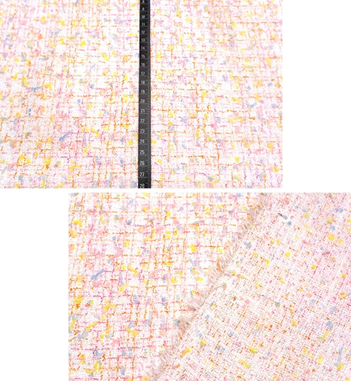 WISE NATIONS/ワイズ・ネーションズARIAシャネルツイードシンセ素材ファンシーツイード10cm単位(nw169tv)