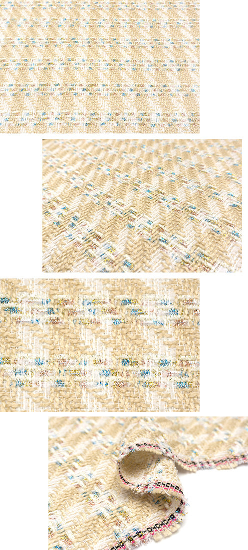 WISE NATIONS/ワイズ・ネーションズARIAシャネルツイードウール・ブレンドファンシーツイード10cm単位(nw238)