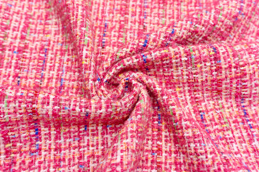 輸入生地 ツイード 【WISE NATIONS/ワイズ・ネーションズ】 OPERA シャネルツイード ウール・ポリエステル ファンシーツイード 10cm単位 生地・布(nw328tv)