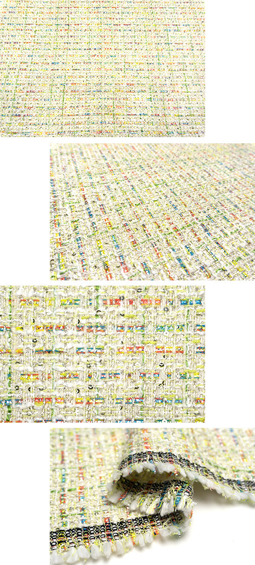 WISE NATIONS/ワイズ・ネーションズOPERAシャネルツイードウール・ブレンドファンシーツイード10cm単位(nw137)