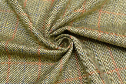 イタリア 輸入生地 【BRB】 ウール・シルク ツイード 10cm単位 生地・布(1441m)