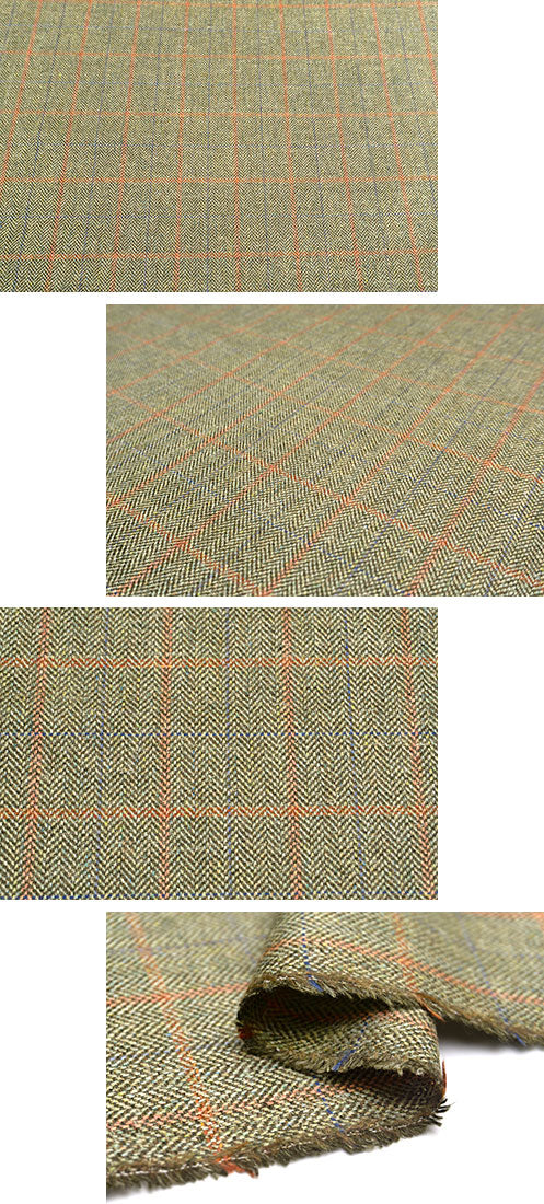 イタリア 輸入生地 【BRB】 ウール・シルク ツイード 10cm単位 生地・布(1441m)