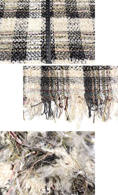 フランス 輸入生地 【LESAGE/ルサージュ】 コットン・ブレンド ファンシーツイード 10cm単位 生地・布(3770mr)