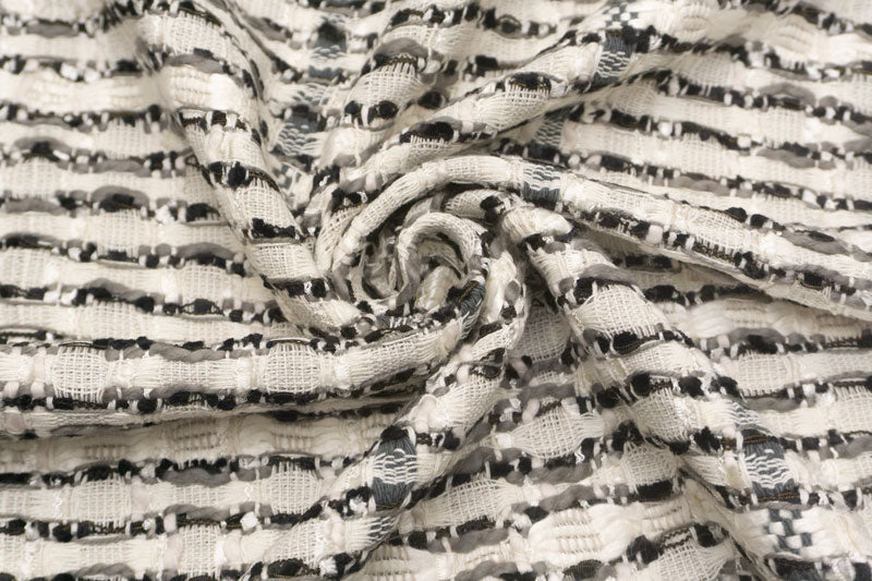 イギリス 輸入生地 ツイード【LINTON EXCLUSIVE LINE/リントン・エクスクルーシブ・ライン】シルク・コットン・ブレンドファンシーツイード生地10cm単位 生地・布(ex617)