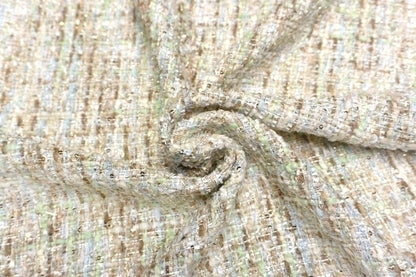 WISE NATIONS/ ワイズ・ネーションズ ARIA シャネルツイード ウール・ブレンド ファンシーツイード 10cm単位(NW103)