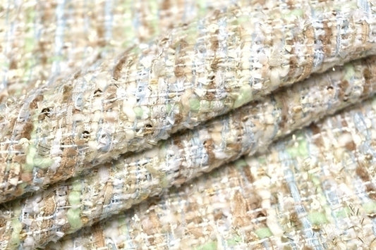 WISE NATIONS/ ワイズ・ネーションズ ARIA シャネルツイード ウール・ブレンド ファンシーツイード 10cm単位(NW103)