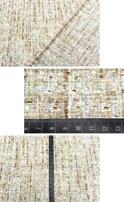 WISE NATIONS/ ワイズ・ネーションズ ARIA シャネルツイード ウール・ブレンド ファンシーツイード 10cm単位(NW103)