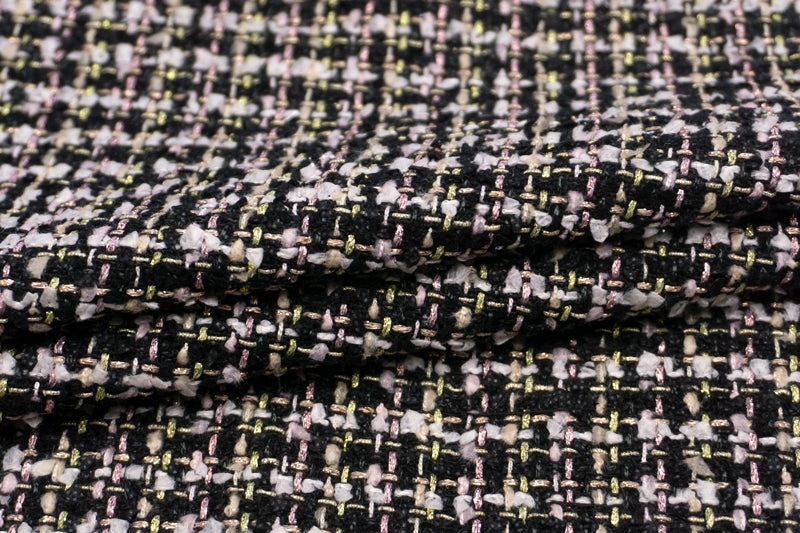 WISE NATIONS/ワイズ・ネーションズARIAシャネルツイードシンセ素材ファンシーツイード10cm単位(nw117tv)