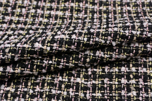 WISE NATIONS/ワイズ・ネーションズARIAシャネルツイードシンセ素材ファンシーツイード10cm単位(nw117tv)