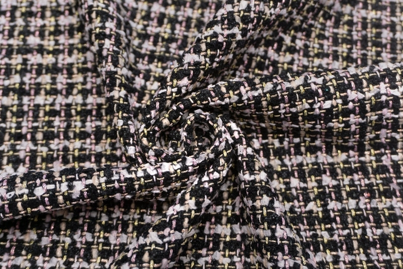 WISE NATIONS/ワイズ・ネーションズARIAシャネルツイードシンセ素材ファンシーツイード10cm単位(nw117tv)