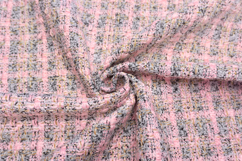 WISE NATIONS/ワイズ・ネーションズARIAシャネルツイードシンセ素材ファンシーツイード10cm単位(nw118tv)