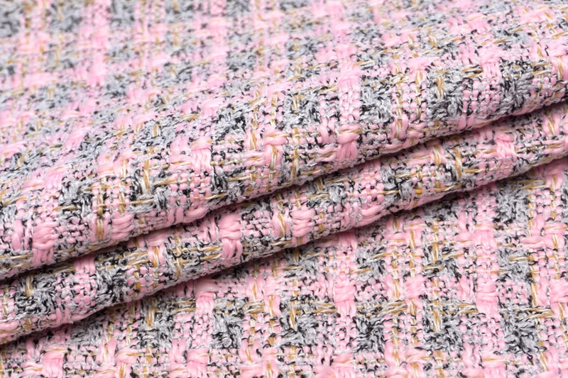 WISE NATIONS/ワイズ・ネーションズARIAシャネルツイードシンセ素材ファンシーツイード10cm単位(nw118tv)