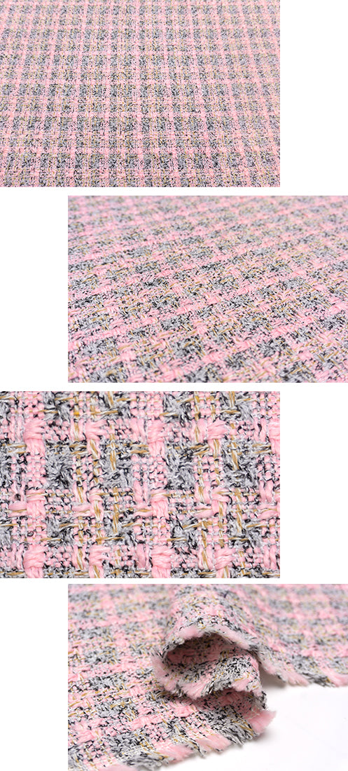 WISE NATIONS/ワイズ・ネーションズARIAシャネルツイードシンセ素材ファンシーツイード10cm単位(nw118tv)