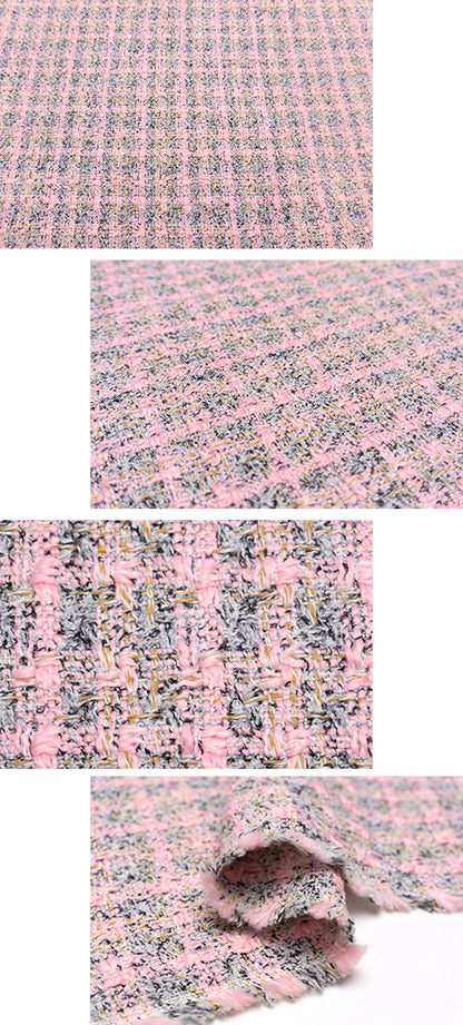 WISE NATIONS/ワイズ・ネーションズARIAシャネルツイードシンセ素材ファンシーツイード10cm単位(nw118tv)