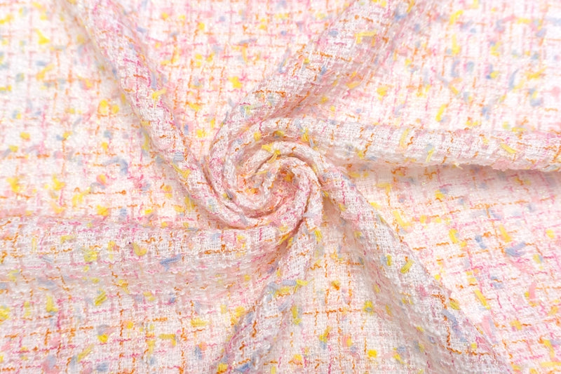 WISE NATIONS/ワイズ・ネーションズARIAシャネルツイードシンセ素材ファンシーツイード10cm単位(nw169tv)