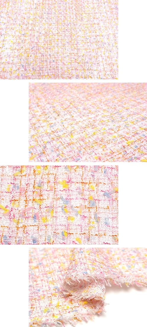 WISE NATIONS/ワイズ・ネーションズARIAシャネルツイードシンセ素材ファンシーツイード10cm単位(nw169tv)