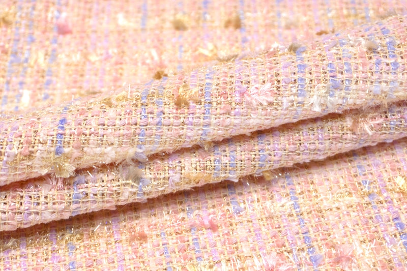 WISE NATIONS/ワイズ・ネーションズARIAシャネルツイードシンセ素材ファンシーツイード10cm単位(nw172tv)