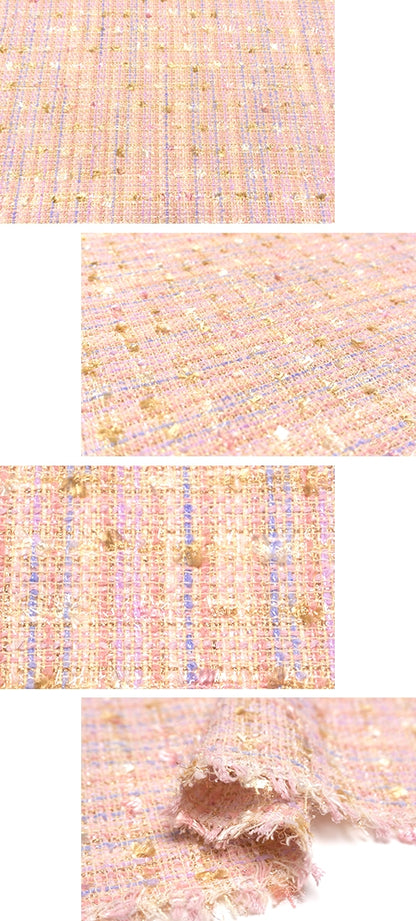 WISE NATIONS/ワイズ・ネーションズARIAシャネルツイードシンセ素材ファンシーツイード10cm単位(nw172tv)