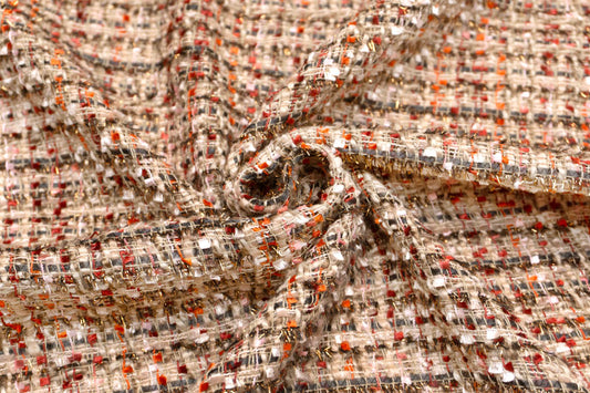 WISE NATIONS/ワイズ・ネーションズ OPERA シャネルツイード ポリエステル・コットン ファンシーツイード 10cm単位(nw241)