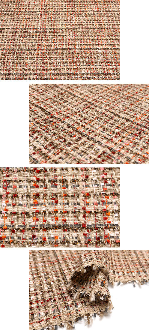 WISE NATIONS/ワイズ・ネーションズ OPERA シャネルツイード ポリエステル・コットン ファンシーツイード 10cm単位(nw241)