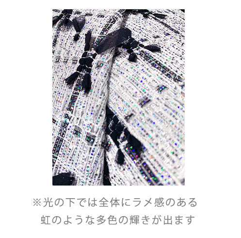 輸入生地 【WISE NATIONS/ワイズ・ネーションズ】 OPERA シンセ素材 ファンシークロス 10cm単位 生地・布(nw319tv)
