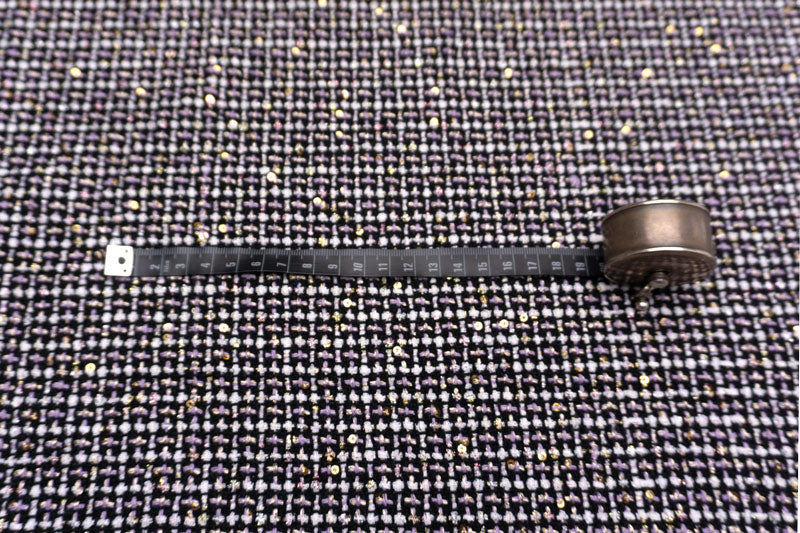 輸入生地 ツイード 【WISE NATIONS/ワイズ・ネーションズ】 ARIA シャネルツイード ポリエステル・ウール ファンシーツイード 10cm単位 生地・布(nw322tv)