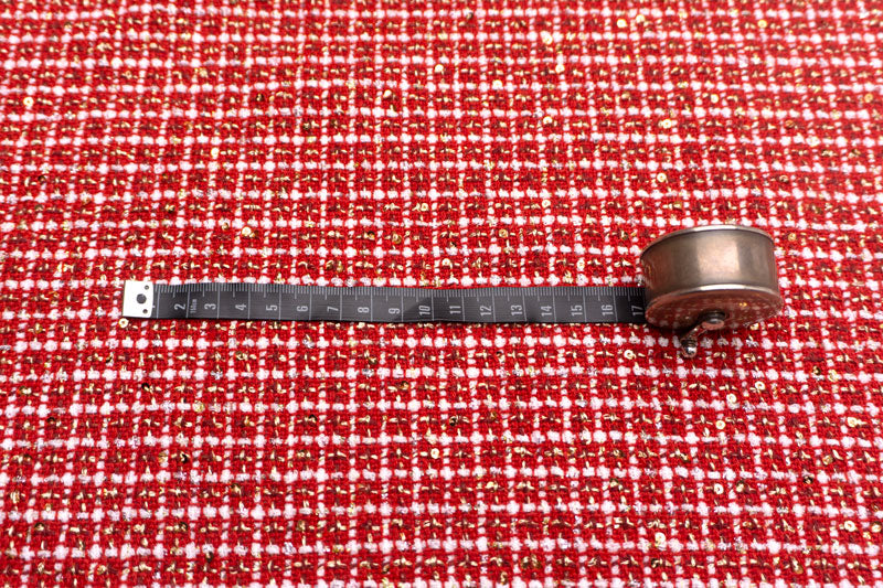 輸入生地 ツイード 【WISE NATIONS/ワイズ・ネーションズ】 ARIA シャネルツイード ポリエステル・ウール ファンシーツイード 10cm単位 生地・布(nw323tv)