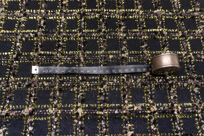 輸入生地 ツイード 【WISE NATIONS/ワイズ・ネーションズ】 ARIA シャネルツイード シンセ・ブレンド ファンシーツイード 10cm単位 生地・布(nw325tv)