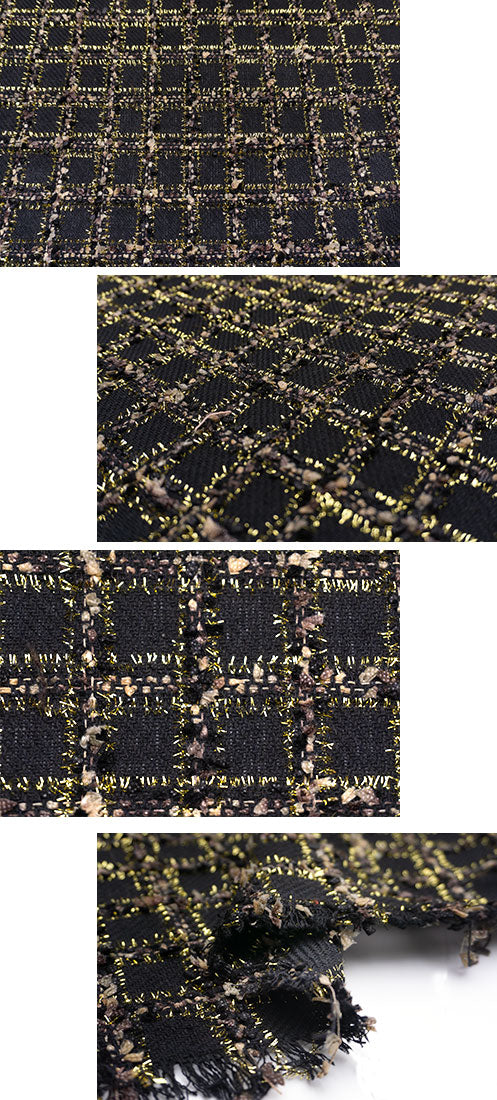 輸入生地 ツイード 【WISE NATIONS/ワイズ・ネーションズ】 ARIA シャネルツイード シンセ・ブレンド ファンシーツイード 10cm単位 生地・布(nw325tv)