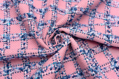 輸入生地 ツイード 【WISE NATIONS/ワイズ・ネーションズ】 ARIA シャネルツイード シンセ・ブレンド ファンシーツイード 10cm単位 生地・布(nw326tv)