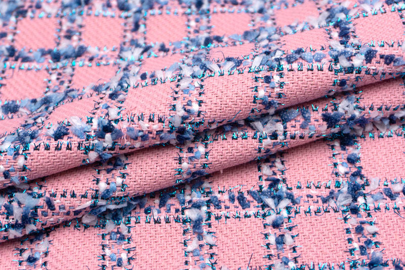 輸入生地 ツイード 【WISE NATIONS/ワイズ・ネーションズ】 ARIA シャネルツイード シンセ・ブレンド ファンシーツイード 10cm単位 生地・布(nw326tv)