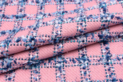 輸入生地 ツイード 【WISE NATIONS/ワイズ・ネーションズ】 ARIA シャネルツイード シンセ・ブレンド ファンシーツイード 10cm単位 生地・布(nw326tv)