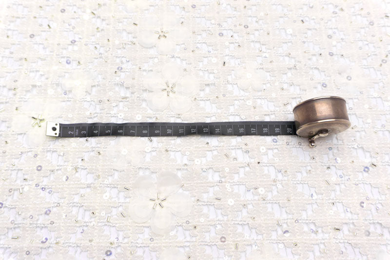 輸入生地 ツイード 【WISE NATIONS/ワイズ・ネーションズ】 OPERA シャネルツイード シンセ素材 エンブロイダリー調ファンシーツイード 10cm単位 生地・布(nw329tv)