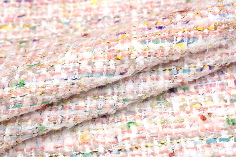 輸入生地 ツイード 【WISE NATIONS/ワイズ・ネーションズ】 OPERA シャネルツイード シンセ・ブレンド ファンシーツイード 10cm単位 生地・布(nw336tv)