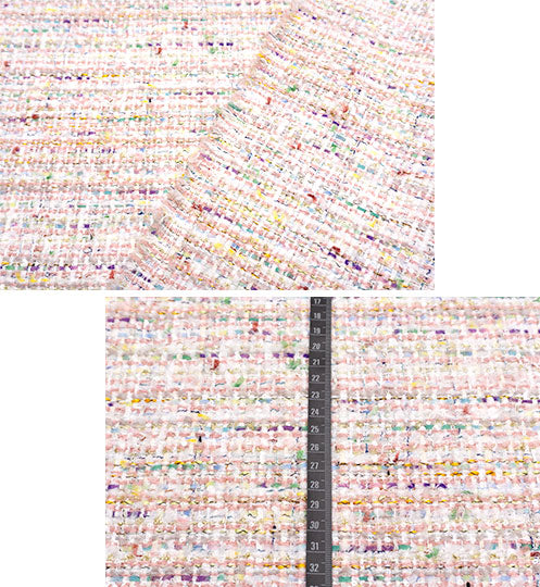 輸入生地 ツイード 【WISE NATIONS/ワイズ・ネーションズ】 OPERA シャネルツイード シンセ・ブレンド ファンシーツイード 10cm単位 生地・布(nw336tv)