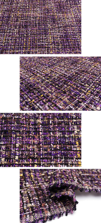 輸入生地 ツイード 【WISE NATIONS/ワイズ・ネーションズ】 OPERA シャネルツイード シンセ素材 ファンシーツイード 10cm単位 生地・布(nw338tv)