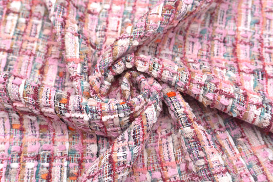 WISE NATIONS/ワイズ・ネーションズ OPERA シャネルツイード シンセ素材 ファンシーツイード 10cm単位(nw342)