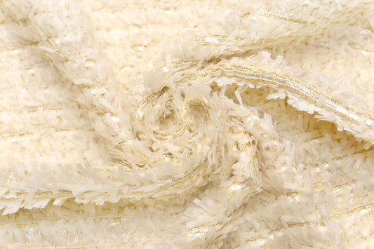 WISE NATIONS/ワイズ・ネーションズ OPERA シャネルツイード シンセ素材 ファンシーツイード 10cm単位(nw344)